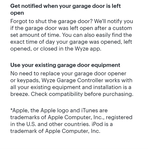 Wyze Garage Door Controller -Wyze Cam v3 Video Recording 24/7 - Picture 13 of 16